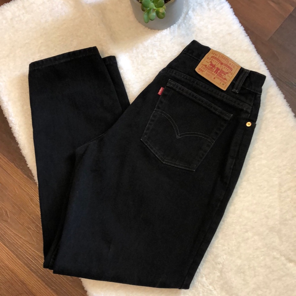 Levi’s 550 Black High Waisted Misses Jeans 16 M